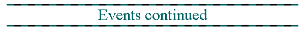 Events continued