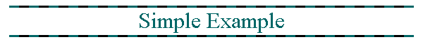 Simple Example