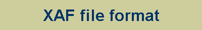 XAF file format