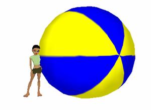 Ball with rotated example texture