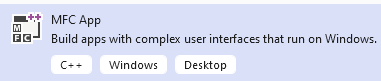 MFC App Build apps with complex user interfaces